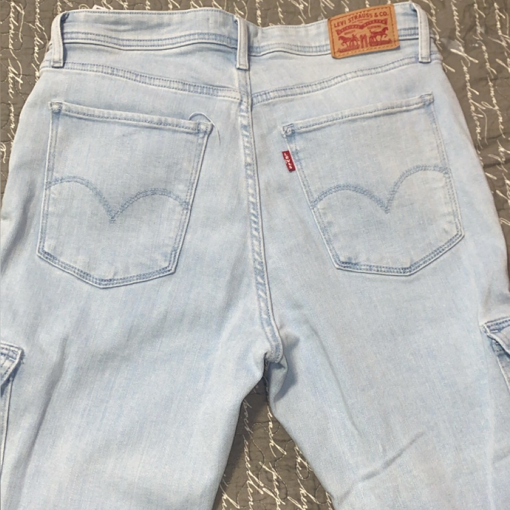 Levi's Light Blue Cargo Jeans